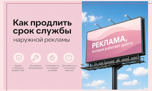 Как продлить срок службы наружной рекламы в  Учалах