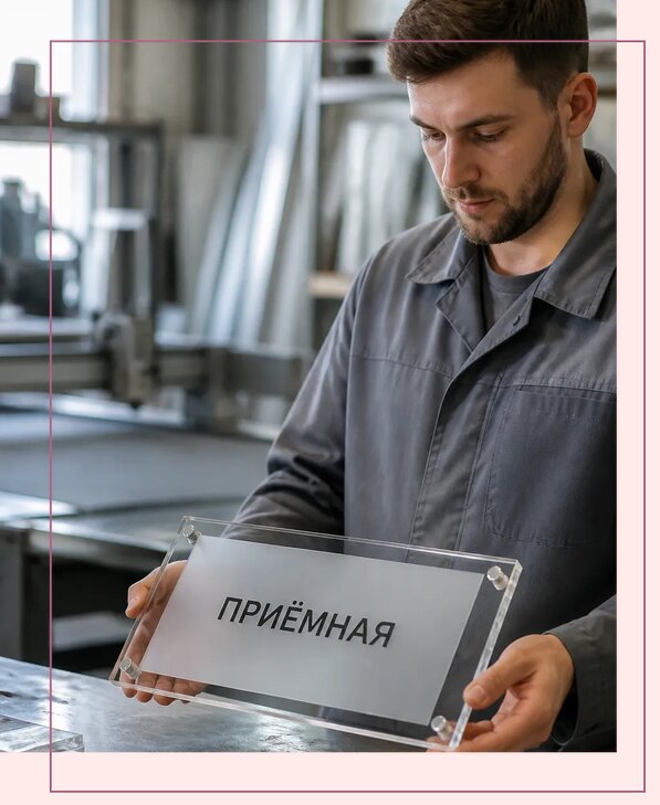 Таблички из оргстекла на заказ в Учалах от 3965 р. | Аванза-Члы